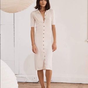St agni Cheiko knit dress in off white
